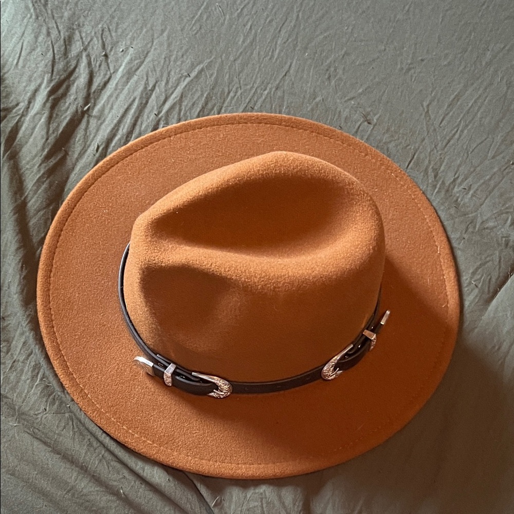 Stylish Brown Fedora with Black Band